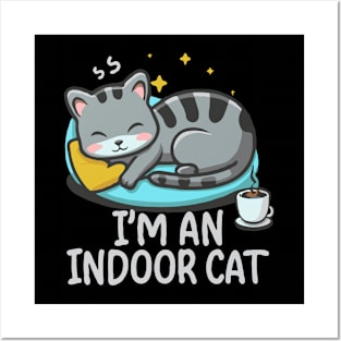 I'm An Indoor Cat. Funny Cat Posters and Art